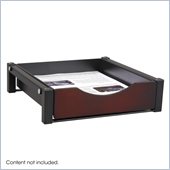 Safco Single Drawer Flipper Cabinet Organizer in Mahogany