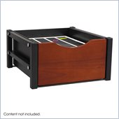 Safco Double Drawer Flipper Cabinet Organizer in Cherry
