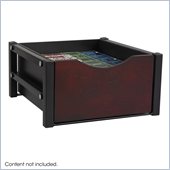 Safco Double Drawer Flipper Cabinet Organizer in Mahogany