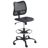 Safco Vue Extended-Height Vinyl Chair in Black