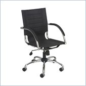 Safco Flaunt Managers Chair Black Micro Fiber in Black