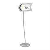 Safco Customizable Arrow Sign in Gray