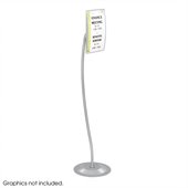 Safco Customizable Rectangular Sign in Gray