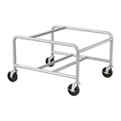 Safco Sled Base Stack Chair Cart in Silver