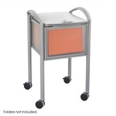 Safco Impromptu Mobile File with Locking Top in Gray