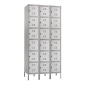 Safco Box Locker 3 Column in Gray