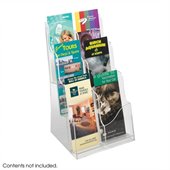 Safco Acrylic 3 Pocket Magazine Display