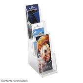 Safco Acrylic 3 Pocket Pamphlet Display