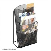 Safco Onyx Mesh 4 Pocket Magazine Rack