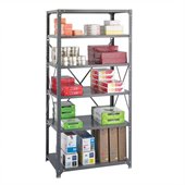 Safco 36 x 24 Commercial 6 Shelf Kit in Dark Grey Finish