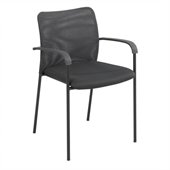 Safco Vue Mesh Guest Chair in Black (Set of 2)
