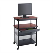 Safco Impromptu AV Cart in Black
