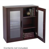 Safco Apres Modular Storage 2 Door Cabinet in Mahogany