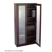 Safco Apres Modular Storage Tall Cabinet in Mahogany
