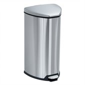 Safco Stainless Step-On 7 Gallon Receptacle in Stainless Steel