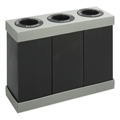 Safco At-Your-Disposal Recycling Center in Black