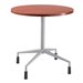 Safco RSVP 29.5 Fixed Base and 30x30x1 Top in Silver and Cherry