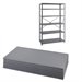 Safco Steel 6 Pack Shelving Kit with Posts 24 x 48 in Gray