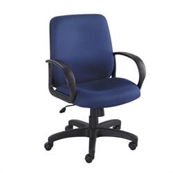 Safco Poise Blue Executive Mid-Back Office Chair