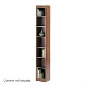 Safco WorkSpace Seven Shelf 12W x 84H Baby Bookcase in Cherry