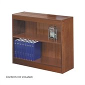 Safco WorkSpace 72H Six Shelf Square-Edge Bookcase in Cherry