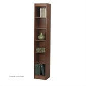 Safco WorkSpace 6 Shelf 12W Wood Baby Bookcase in Cherry