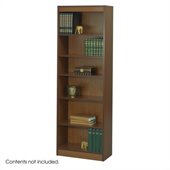 Safco WorkSpace Six Shelf 24W Baby Bookcase in Cherry