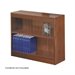 Safco WorkSpace 30"H Two Shelf Square-Edge Bookcase in Cherry