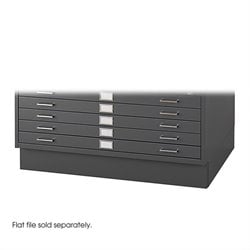 Safco Closed Low Base for 4986 and 4996 Flat File Cabinets in Black