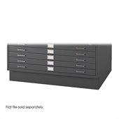 Safco Closed Low Base for 4986 and 4996 Flat File Cabinets in Black
