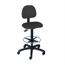 Safco Trenton Extended Height Drafting Chair in Black