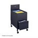 Safco Locking Mobile Letter Size Tub File with Drawer in Black