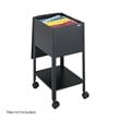 ADD TO YOUR SET: Safco Economy Mobile Letter Size Tub File in Black
