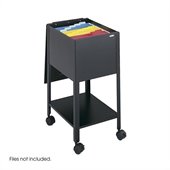 Safco Economy Mobile Letter Size Tub File in Black
