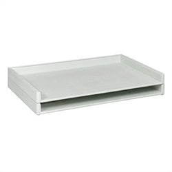 Safco Giant Stack Flat Files Plastic FileTray in White for 24"x 36" Documents (Set of 2)