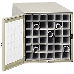 Safco 38" 36 Compartment Metal Roll Files in Tropic Sand
