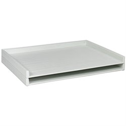 Safco Giant Stack Plastic File Tray for 30"x 42" Documents in White (Set of 2)