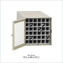 Safco 44D 36 Compartment Metal Roll Files Cabinet in Tropic Sand