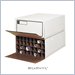Safco 32 Compartment Medium Tube-Stor KD Roll Files in White (Set of Two)