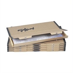 Safco Portable 36"x 24" Art and Drawing Wood Flat Files Storage in Tropic Sand (Set of 5)
