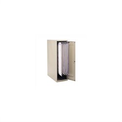 Safco Small Vertical Metal Hanging Files Cabinet for 18 and 24 Clamps in Tropic Sand