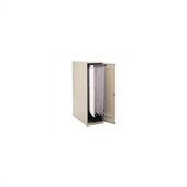 Safco Small Vertical Metal Hanging Files Cabinet for 18 and 24 Clamps in Tropic Sand