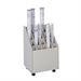 Safco 20 Compartment Wood Mobile Roll Files Organizer in Putty 