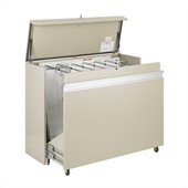 Safco MasterFile 2 Metal Hanging Files Cabinet for 48 x 36 Documents in Autum Haze