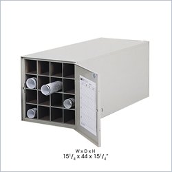 Safco 44D 16 Compartment Metal Roll Files in Tropic Sand
