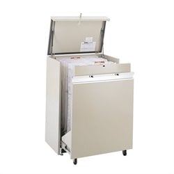 Safco Master Hanging Files Metal File Cabinet for 24 x 36 Documents in Autumn Haze