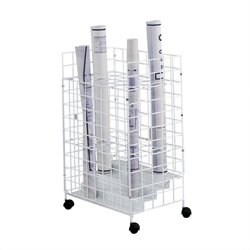 Safco 31.75H Tried Wire Roll File With 24 Compartments