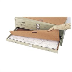 Safco 42 x 30 Fiberboard Flat Files Portfolio (Set of 10)