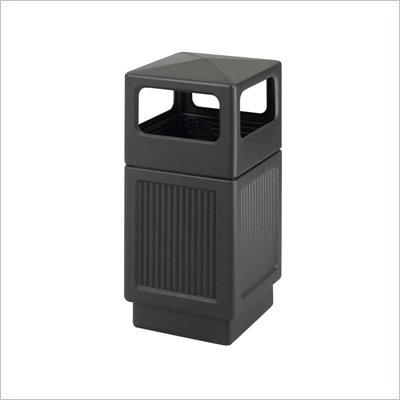 Safco Canmeleon Series Outdoor Recessed Panel Side Opening Receptacle
