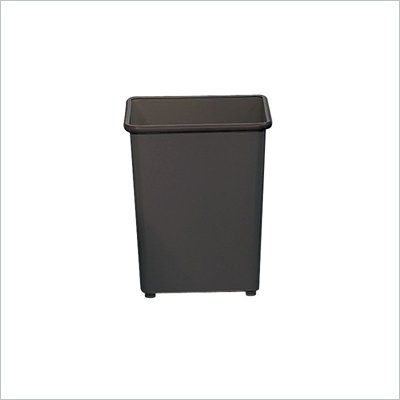 Safco Black Square Wastebasket 31 Quart (Set of 3)